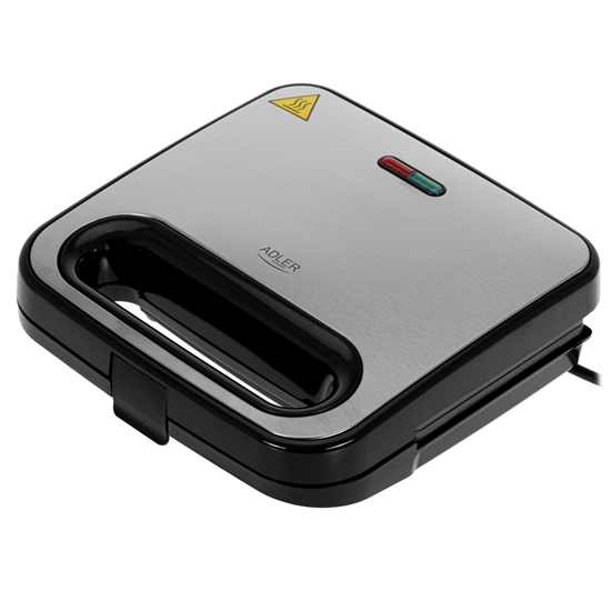 Picture of Adler Sandwich Maker | AD 3076 | 1000 W | Number of plates 1 | Black/Silver