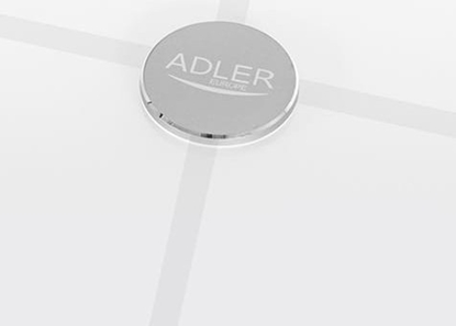 Attēls no Adler | Smart Bathroom Scale | AD 8187 | Maximum weight (capacity) 180 kg | Accuracy 100 g | Body Mass Index (BMI) measuring | White