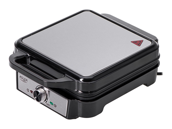 Picture of Adler Waffle Maker | AD 3083 | 1800 W | Number of pastry 4 | Belgium | Silver/Black
