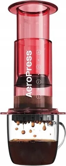 Picture of Aero Press AeroPress Clear Red - Zaparzacz do kawy czerwony