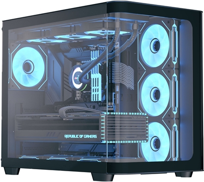 Attēls no Aerocool Geh Midi P500C-G-BK-V1 o.N. Full Tempered Glas (B)