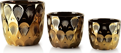 Attēls no Affek Design NEVA Komplet 3 doniczek                 XL20xh19.5cm L16xh14.5cm M14x12.5cm