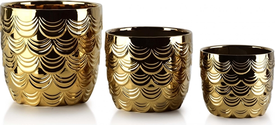 Picture of Affek Design NEVA Komplet 3 doniczek                 XL20xh20cm L16xh12.5cm M13xh10cm