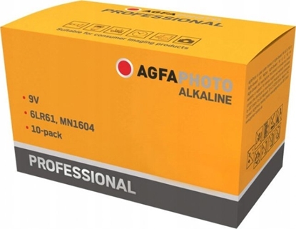 Attēls no Agfa AgfaPhoto Batterie Alkaline Professional -9V  E-Block  10St.