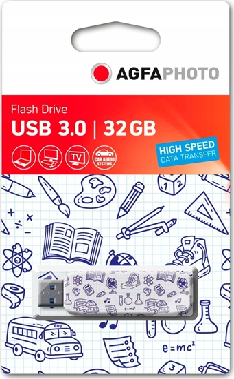 Picture of AgfaPhoto USB 3.0           32GB school theme