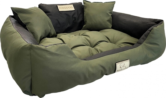 Изображение AIO FACTORY Legowisko personalizowane KingDog 75x65 zielone