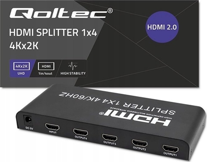 Picture of Aktywny rozdzielacz Splitter 4 x HDMI 4K x 2K | 6Gb/s | 60Hz 