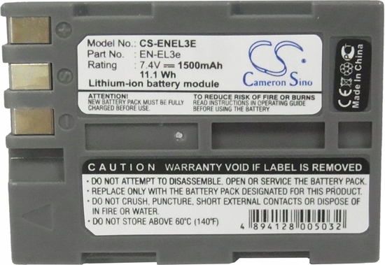Picture of Akumulator Cameron Sino Akumulator Bateria Typu En-el3a / En-el3 / En-el3e Do Nikon / Cs-enel3e