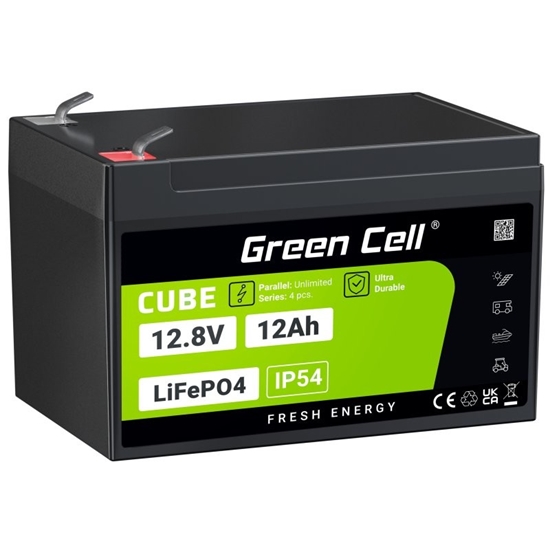 Picture of Akumulator CUBE LiFePO4 12Ah 12V/12.8V 153.6Wh 