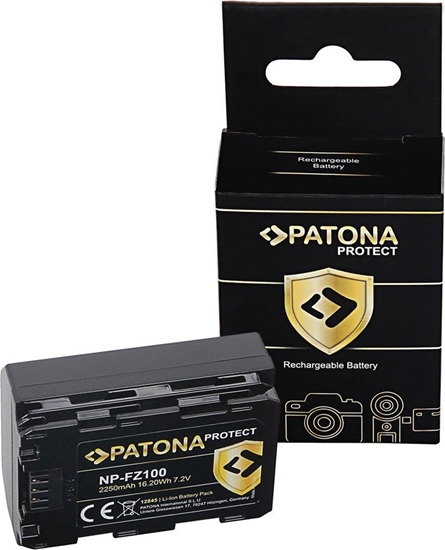Picture of Akumulator Patona Akumulator Patona Protect NP-FZ100 2250mAh / 16,2Wh do Sony NP-FZ100 do Sony A7 III, A7R III, A9