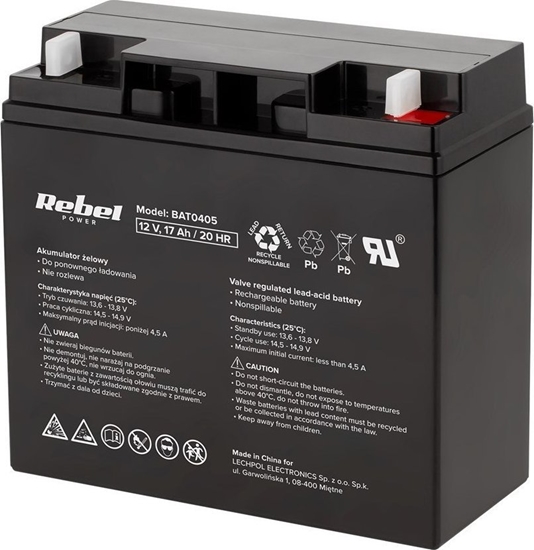 Picture of Akumulator elowy Rebel 12V 17Ah