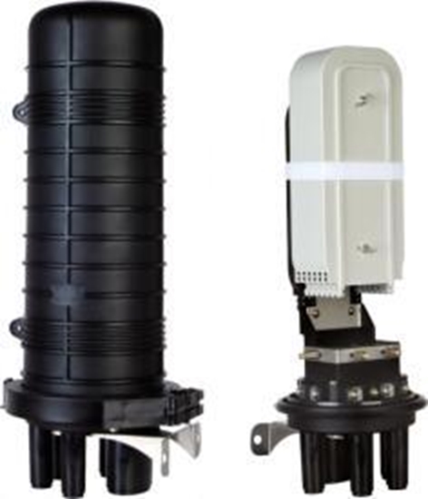 Изображение Alantec Mufa wiatowodowa pionowa do 72 spawów KOMPLETNA (w peni wyposaona tacki spawów, oslonki spawów, elementy montaowe, oslonki termokurczliwe) (FOM-72K)