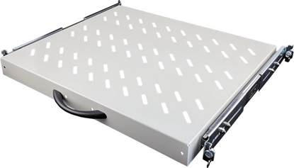 Attēls no Alantec Póka wysuwana 19" 1U gb. 370mm, kolor szary, 4 punkty mocowania (SA-PW-19-1U-370-4-S)