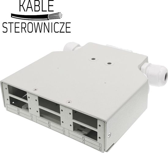 Picture of Alantec Przecznica wiatowodowa na szyn DIN 6xSC duplex z pyt czoow (FOPD-6SCD)