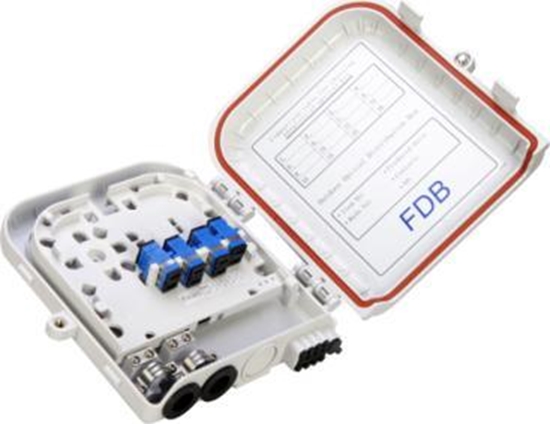 Изображение Alantec Szczelny panel abonencki IP65 (8 x SC simplex) z zamkiem na kluczyk 8 wókien (FOPA-8A-01)