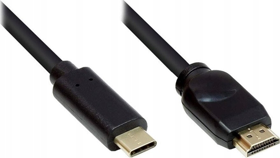 Изображение Alcasa Alcasa GC-M0104 adapter kablowy 10 m USB Type-C HDMI Typu A (Standard) Czarny