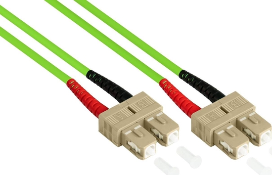 Picture of Alcasa Alcasa LW-8075SC5 kabel InfiniBand / wiatowodowy 7,5 m SC Zielony