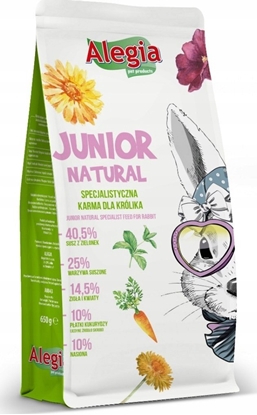 Attēls no Alegia ALEGIA JUNIOR NATURAL D/KROLIKA 650G 0043