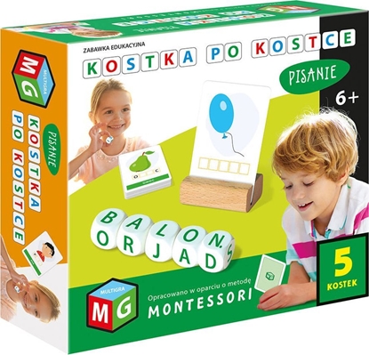 Picture of Alexander MULTIGRA Montessori Kostka po kostce - pisanie 5 kostek