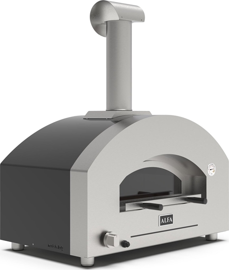Picture of Alfa Forni Futuro 2 Pizze Hybrid silver black