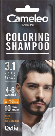 Picture of Alkotest CAMELEO_Men Coloring Shampoo szamponetka koloryzujca dla mczyzn 3.1 Bardzo Ciemny Brz 15ml