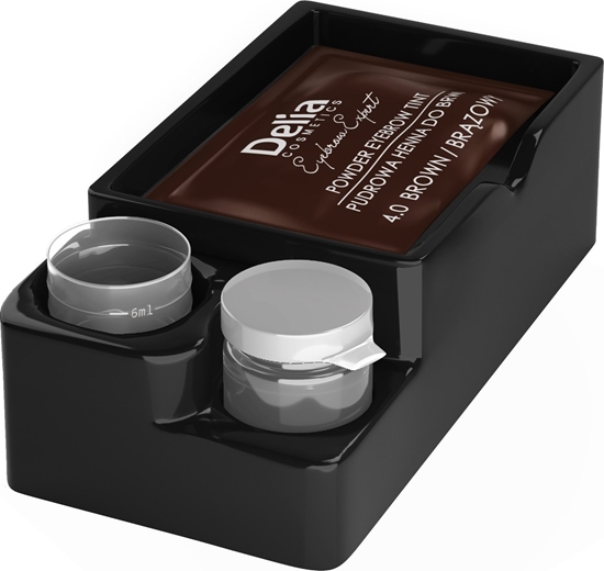 Picture of Alkotest DELIA_Pudrowa henna do brwi 3.1 Czarny Brz 4g