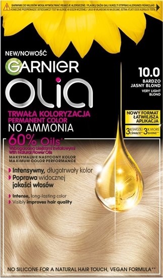 Picture of Alkotest GARNIER_Olia farba do wosów 10.0 Very Light Blond