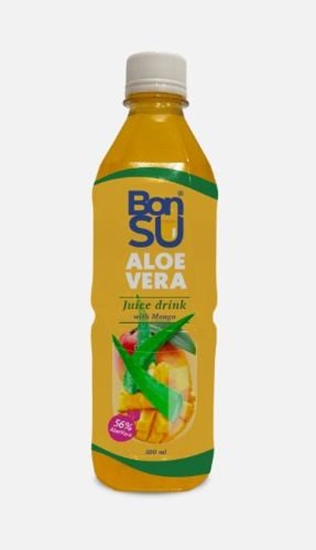 Изображение Aloe Vera un mango sulas dzēriens ar alvejas mīkstumu (56%) BONSU, 500ml, PET (DEP)