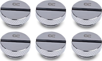 Attēls no Alphacool Alphacool Eiszapfen Verschlussschraube G1/4, chrome - 6er Pack