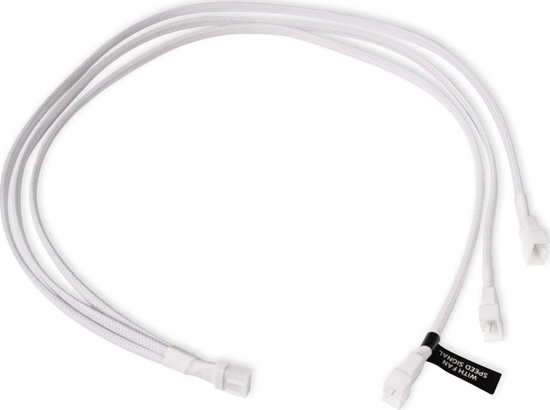 Изображение Alphacool Alphacool Y-Splitter 4-Pin auf 3x 4-Pin PWM 60cm - weiß