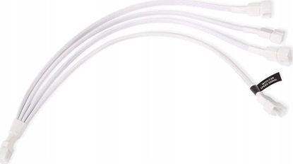 Attēls no Alphacool Alphacool Y-Splitter 4-Pin auf 4x 4-Pin PWM 30cm - weiß