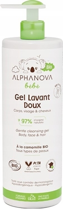 Attēls no Alphanova Bebe Alphanova Bebe Bio, Delikatny el myjcy dla niemowlt 2 w 1, 400ml