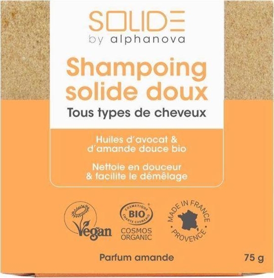 Picture of ALPHANOVA SOLIDE Alphanova Solide, Szampon do wosów w kostce, 75g