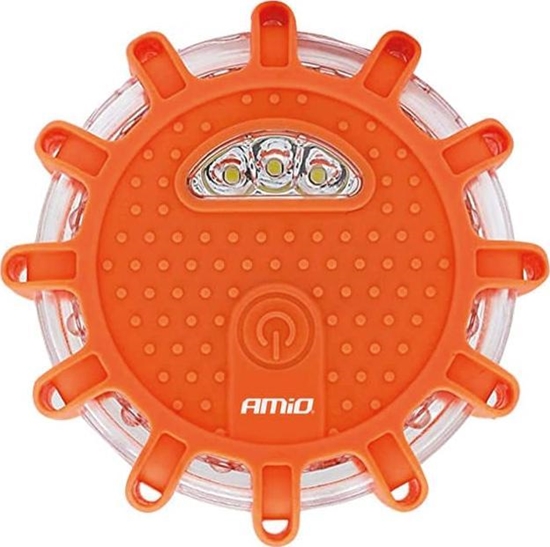 Изображение AMiO Samochodowa lampa awaryjna z funkcj latarki 3xAAA IP65 12SMD + 3SMD