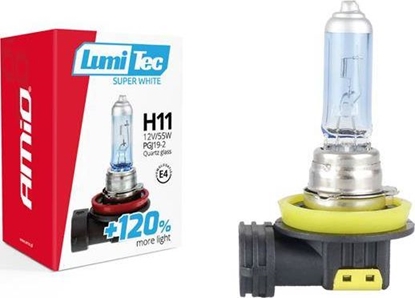 Attēls no AMiO arówka halogenowa H11 12V 55W LumiTec SuperWhite +120%