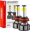 Attēls no AMiO arówki samochodowe led cob 4side amio h8/h9/h11