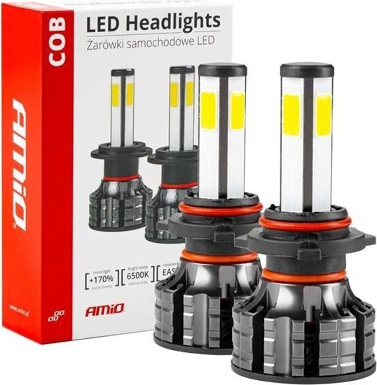 Picture of AMiO arówki samochodowe led cob 4side hb3