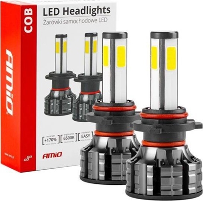 Picture of AMiO arówki samochodowe led cob 4side hb4