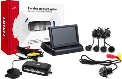 Picture of AMiO Zestaw czujników parkowania tft02 4,3" z kamer hd-305-led 4 sensory czarne "gold"