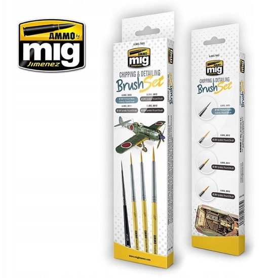 Изображение Ammo: Chipping & Detailing Brush Set