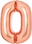 Изображение AMSCAN Balon foliowy cyfra 0 róowe zoto 47x66cm