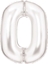 Изображение AMSCAN Balon foliowy cyfra 0 satynowa biaa 86cm 9917292
