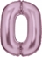 Attēls no AMSCAN Balon foliowy cyfra 0 satynowy pastelowy ró 86cm spakowany 9917322