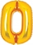 Attēls no AMSCAN Balon foliowy cyfra 0 zota 47x66cm