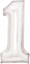 Picture of AMSCAN Balon foliowy cyfra 1 satynowa biaa 86cm 9917293