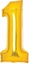 Attēls no AMSCAN Balon foliowy cyfra 1 zota 35x66cm 9913206