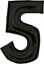 Picture of AMSCAN Balon foliowy cyfra 5 satynowa czarna 86cm N34 spakowany 9917307