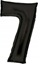 Picture of AMSCAN Balon foliowy cyfra 7 satynowa czarna 86cm N34 spakowany 9917309