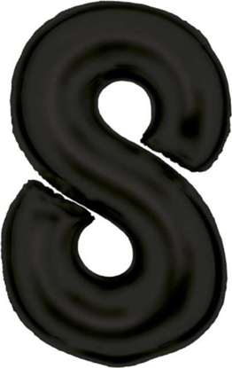 Attēls no AMSCAN Balon foliowy cyfra 8 satynowy czarna 86cm N34 spakowany 9917310