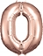 Attēls no AMSCAN Balon foliowy dua cyfra 0 róowe zoto 70x86cm 9906275